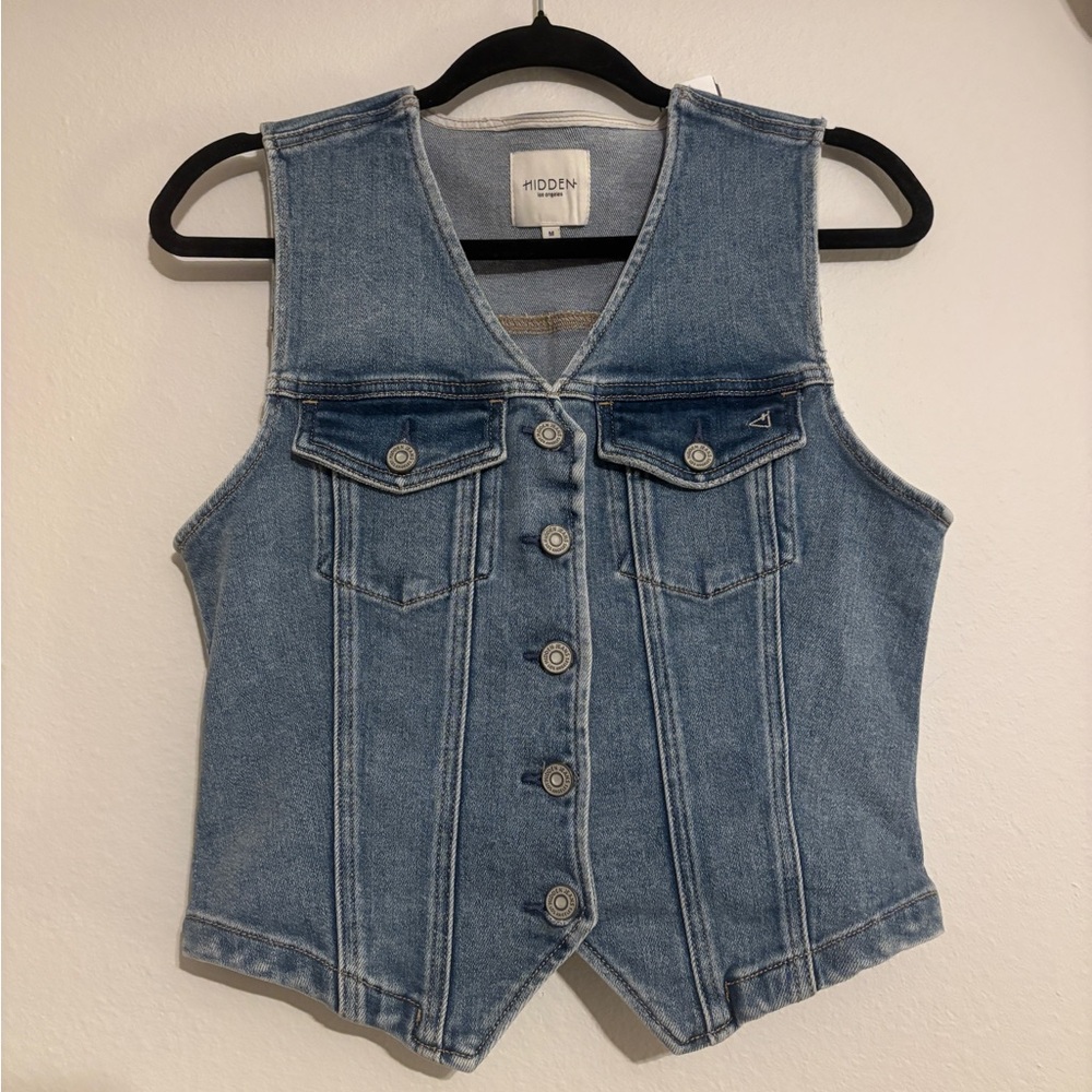 Hidden Women's Blue Denim Vest
